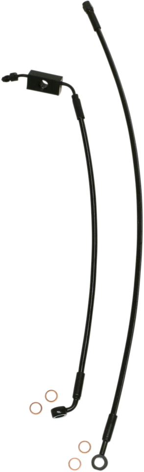 14-21 for Harley Iron 883 XLN MAGNUM XR Brake Line Kit Front Black SBB1326-31 - Image 1 of 1