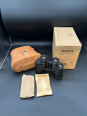 Spencer Lens Co. Mk. 19 No. 459 6x30 USMC Binocular Unissued - Image 1 of 4