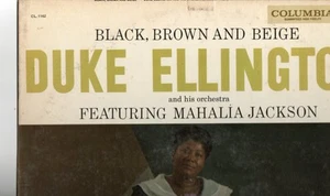 Duke Ellington Mahalia Jackson Black Brown & Beige 1958 12" Mono 33 Promo VG - Picture 1 of 10