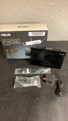 RT-AC68U AC1900 1300 Mbps 4 Port Gigabit Wireless AC Router - Image 1 of 4