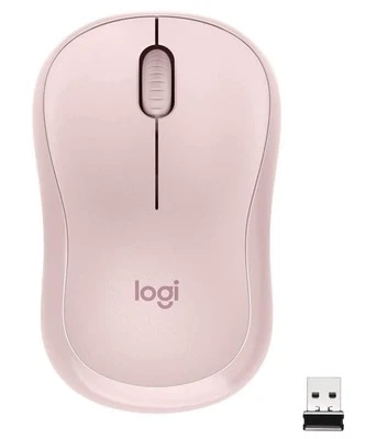 Logitech M220 Silent Wireless Optical Mouse - Rose - Image 1 of 3
