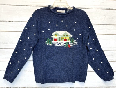 Suéter De Colección Marisa Christina Para Mujer S Invierno Hogar Nieve Manga Larga Novedad Foto 1 de 4