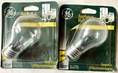2 GE 40 WATT APPLIANCE BULBS - Image 1 of 2