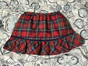 ✨ VINEYARD VINES RED PLAID HOLIDAY SKIRT - GIRL SIZE 5-6, WITH POCKETS ✨ - Picture 1 of 5