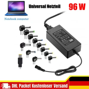 96W Universal Ladegerät Netzteil für Laptop Notebook DC/AC Ladekabel 12-24V - Bild 1 von 10