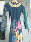 Girl's  Desigual Dress Navy Color Size 11/12 Worn Once