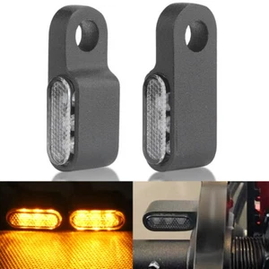 2x Mini LED Intermitente Luz Indicador Ámbar Universal Lámpara LED Intermitente Moto - Imagen 1 de 12