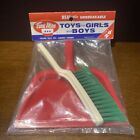 Vintage Tim Mee Toys Dust Pan & Hand Broom NEW Sealed $.29 Package Circa 1960’s