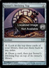 1X Sensei's Divining Top Champions of Kamigawa MP Portuguese MTG CARD