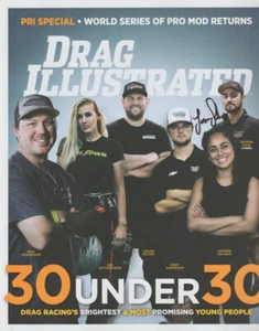 2022 Jasmine Salinas signed DRAG ILLUSTRATED NHRA Magazine - Picture 1 of 2