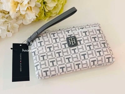 Tommy Hilfiger Wristlet Brand New Gray/Beige - Image 1 of 3
