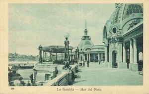 Argentina La Rambla Mar del Plata Vintage Postcard 05.13 - Picture 1 of 2