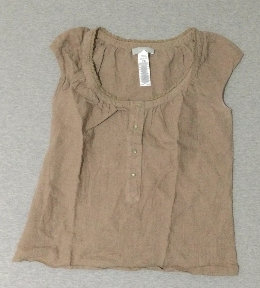 Blusa Top Farhi By Nicole Farhi Mujer Talla M 100% Lino Blanco EE. UU. 6 Foto 1 de 4