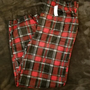 Mens LARGE Flannel Fleece Pajama Bottoms,2 pocket soft comfy brand new - Picture 1 of 2