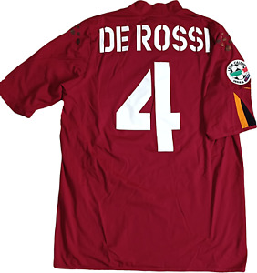 maglia calcio vintage AS Roma De Rossi #4 Mazda Diadora 2004 2005 PLAYER VERSION