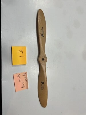 VINTAGE  AIRPLANE R/C TOP FLITE WOODEN PROPELLER, 11-8 1/4  SUPER-M (81) - Image 1 of 4