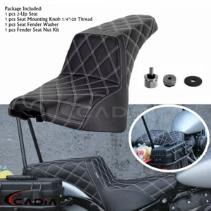 Almohadilla de gel y asiento 2-up para Harley Softail Street Bob FXBB FXBBS FLHC FLSL 2018-2024 - Imagen 1 de 11