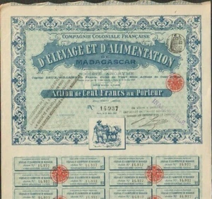 DECO = Cie Coloniale Française d'ELEVAGE & ALIMENTATION de MADAGASCAR (G) - Picture 1 of 1