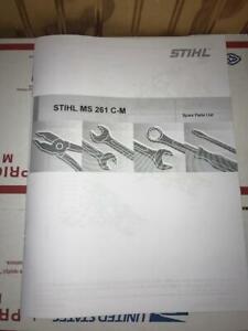 MS261, MS 261 C-M Tronic Stihl Chainsaw Illustrated Diagram Parts List Manual