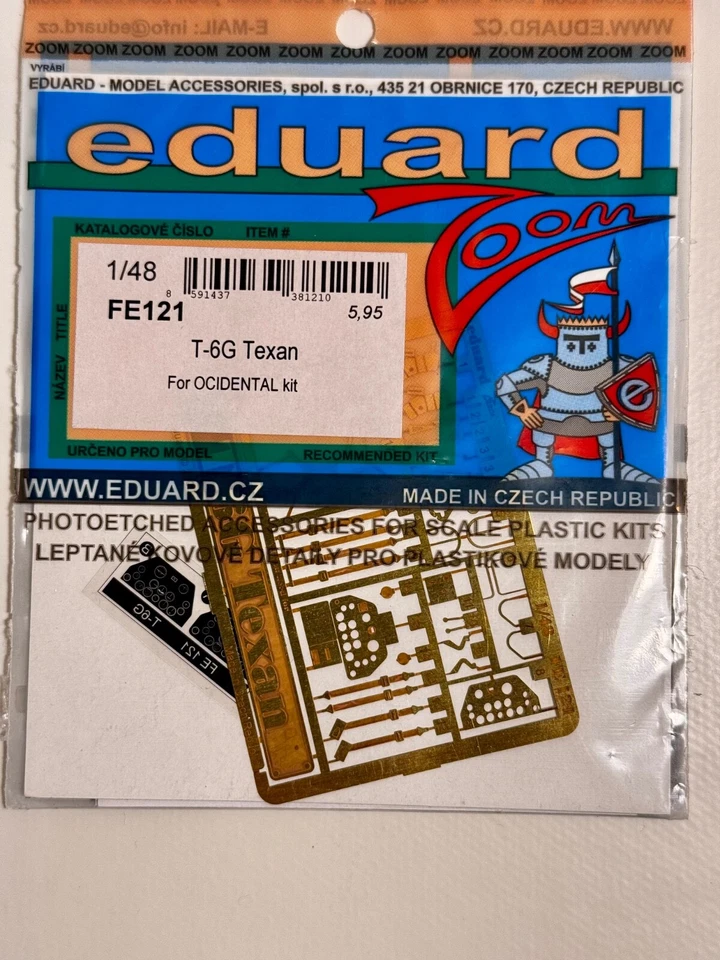 Eduard fotoincisioni per T-6G Texan (Ocidental kit 1/48) - Immagine 1 di 1
