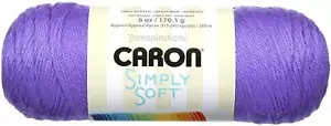 Caron Simply Soft BRITES Acrylic Aran Knitting Yarn 170g - 9610 Grape - Picture 1 of 2
