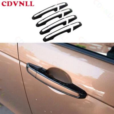 Tira de manija de puerta lateral exterior negro brillante 8* para Jaguar E-PACE 2018-2020 Foto 1 de 4