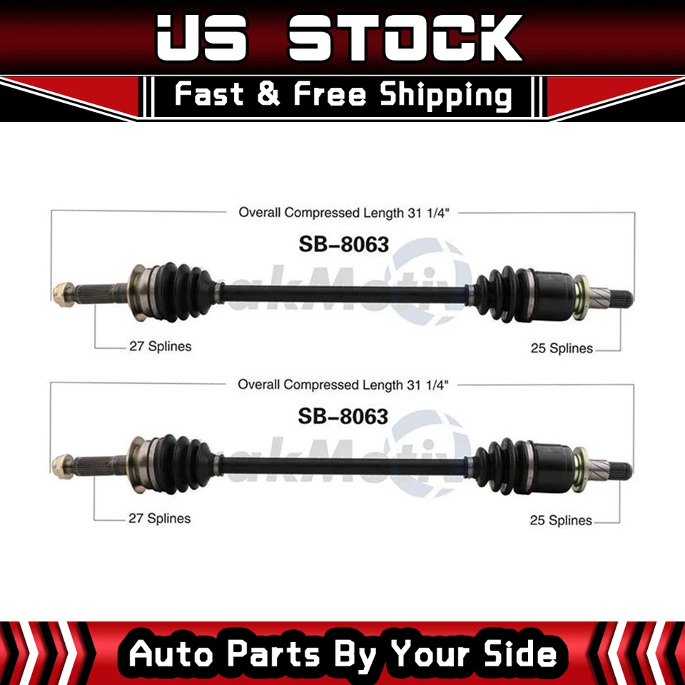 Par trasero conjunto eje CV Surtrack para 08-14 Impreza H4 2,5 L WRX STI Foto 1 de 3