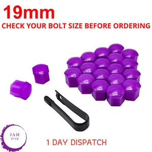 20PCS Roue Boulon Écrou Capuchons, Violet pour Audi VW BMW Mercedes, Universal - Bild 1 von 8