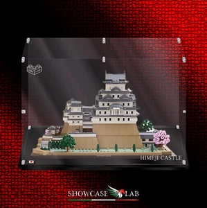TECA IN PLEXIGLASS ACRILICO-SHOWCASE-TECA PER SET LEGO 21060-CASTELLO DI HIMEJI - Foto 1 di 3