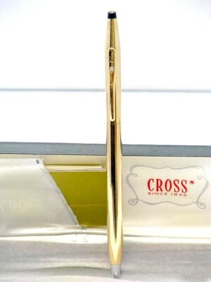 Cross Special Edition Classic Century Kugelschreiber 14K Rolled Gold mit Diamant - Bild 1 von 4