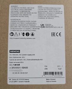 Sealed Siemens 3RX9501-1BA00 3RX9 501-1BA00 AS-Interface 3A Power Supply - Picture 1 of 1