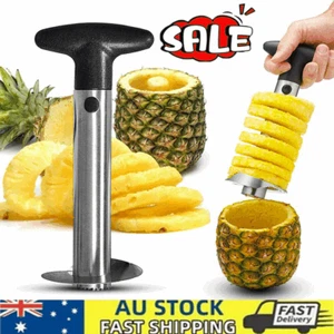 Stainless Steel Easy Kitchen Tool Fruit Pineapple Corer Slicer Cutter Peeler SW - Picture 1 of 11
