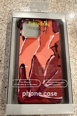 heyday for Apple iPhone 12 Pro Max & 13 Pro Max Antimicrobial Case Botanical Red - Image 1 of 2