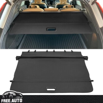 Rear Trunk Security Tonneau Cargo Shade Cover Fits 18-26 Volvo XC60 Black - PVC - Imagem 1 de 4