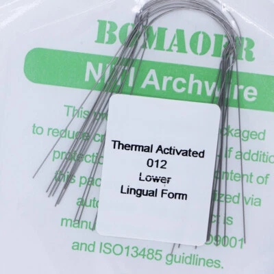 BOMAOER Dental orthodontic Lingual Heat Thermal Activated Round Arch Wires 10pcs/pack