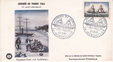Enveloppe 1er jour FDC 1965 - Journée du timbre Paquebot poste La Guienne