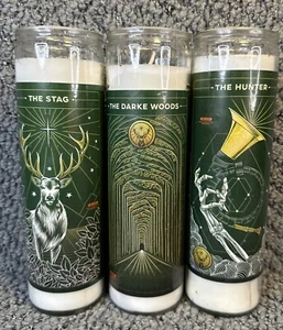 Jagermeister Tarot Halloween Promo Candles RARE HTF Set Of 3 Stag Woods Hunter - Picture 1 of 10