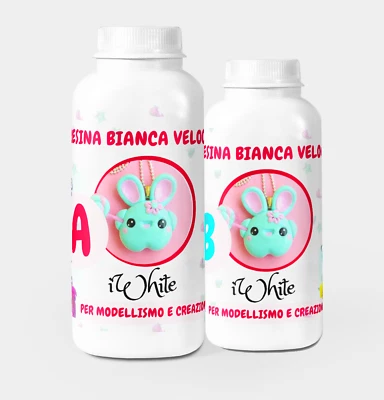 IWHITE – Résine Blanche à Prise Rapide, Prête en 10 minutes ! - Photo 1/4