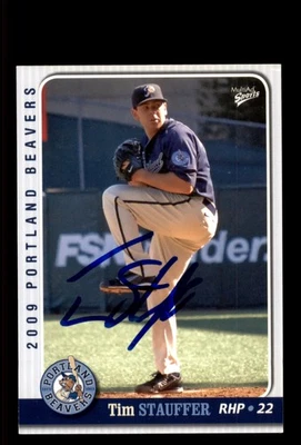 Signed Baseball Card Auto Tim Stauffer 2009 MultiAd Portland Beavers - Image 1 of 2