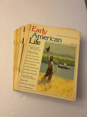 Lot of 12 Early American Life Magazines 1977 - 1978 Foto 1 de 4