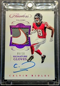 CALVIN RIDLEY Rookie Auto 2018 Flawless Nike Swoosh Purple Holo Foil SSP /10 RPA - Picture 1 of 7