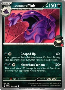 Team Rocket's Muk Non-Holo SV10: Destined Rivals 124/182 NM Uncommon - Picture 1 of 2