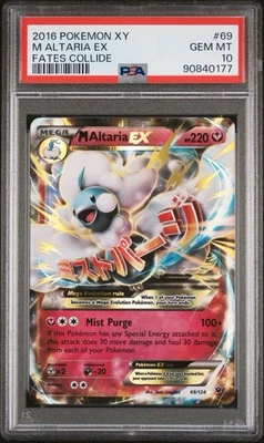PSA 10 M Altaria EX 69/124 Fates Collide Pokémon Card - Image 1 of 3
