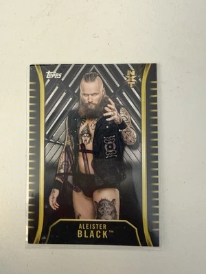 Tarjeta autografiada 2018 Topps WWE NXT Aleister negra 1 de 1 Foto 1 de 2