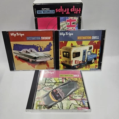 Hip Trips Destination Cool 3 Cd Boxed Set Destination Swinging, Wild, Swell Used - Image 1 of 4