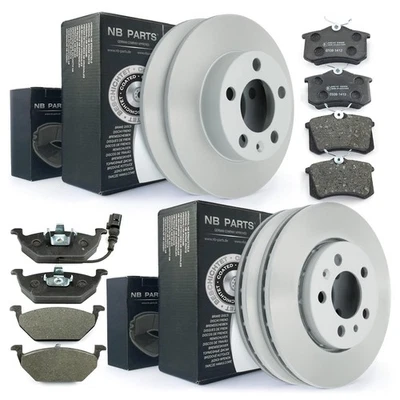 Bremsscheiben Bremsbeläge vorne hinten für Audi A3 8L A2 VW Golf 4 Polo 9N Bora - Bild 1 von 4