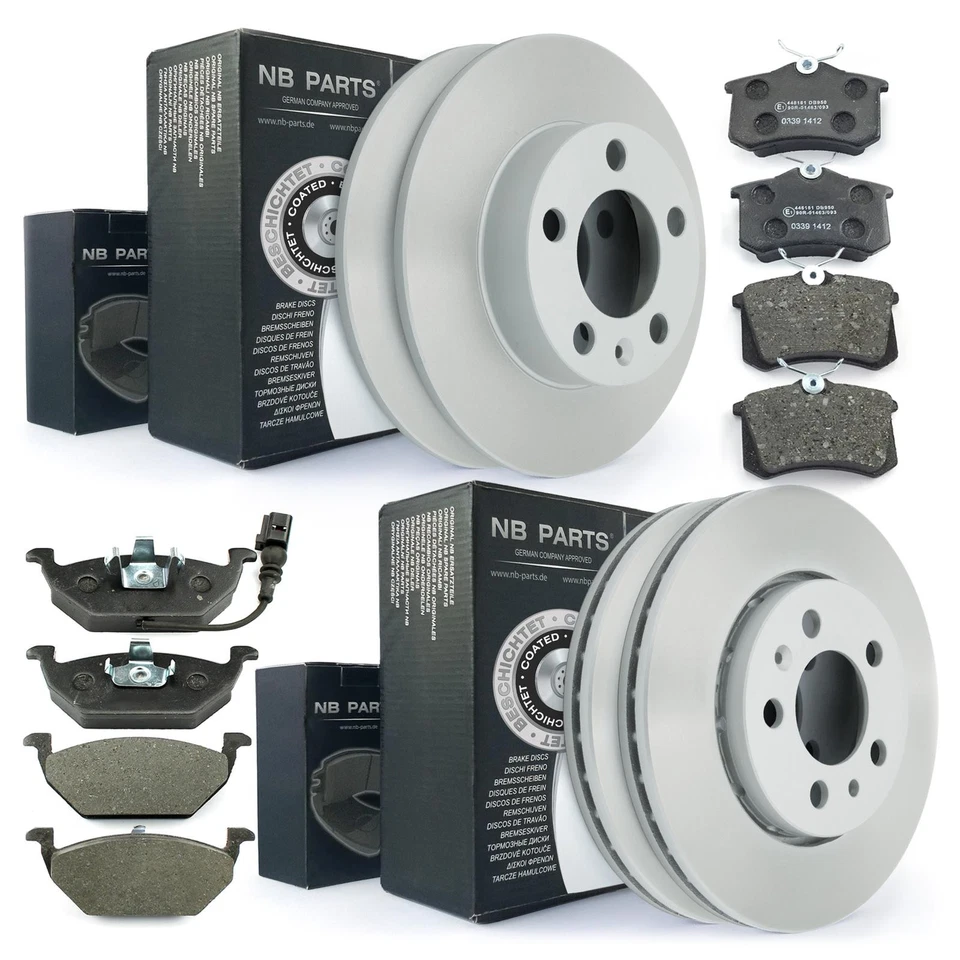 Brake discs brake pads front rear for Audi A3 8L A2 VW Golf 4 Polo 9N Bora - Image 1 of 4