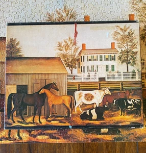 Vintage Springbock The Barnyard Puzzle 1973 - Bild 1 von 9
