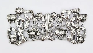EDLE JUGENDSTIL STERLINGSILBER KRANKENSCHWESTERN SCHNALLE London 1900 WILLIAM COMYNS - Bild 1 von 8