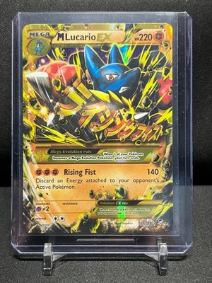 M Lucario EX 113/111 Secret Rare Holo Pokémon 2014 XY Furious Fists - LP - Image 1 of 2